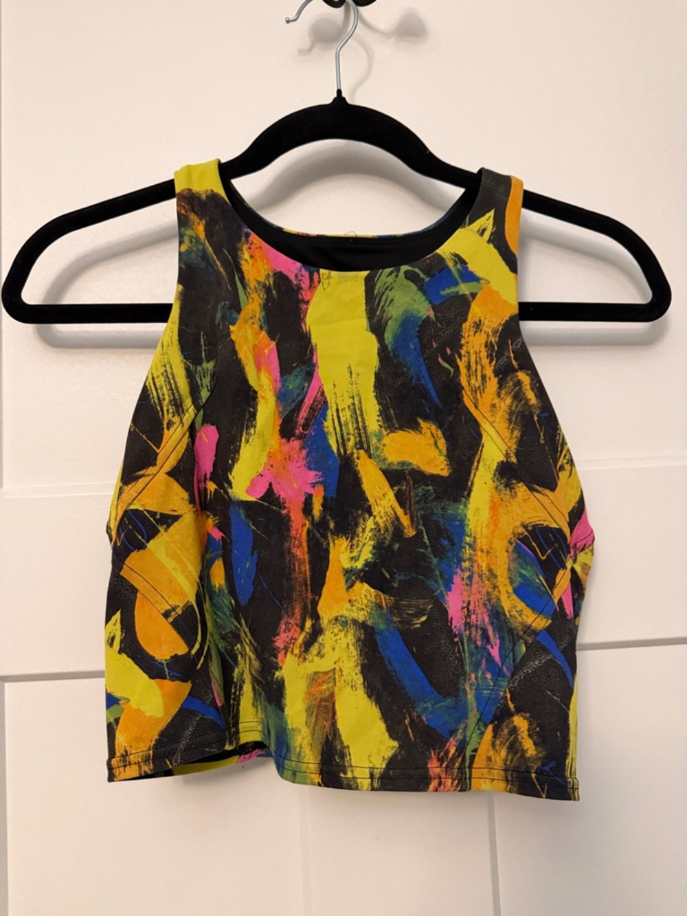Lululemon wunder train racerback tank top light support Undertone Black Multi